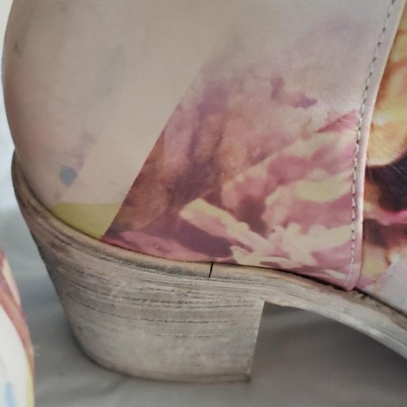 Diesel Floral Abstract Bootie With Peek Open Toe EU 37 / US 6 - Picture 12 of 12
